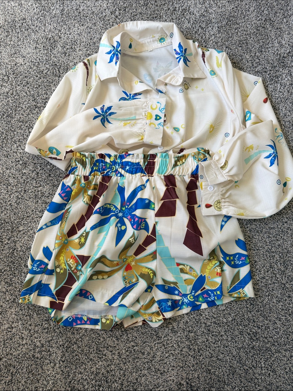 Tropical 🌴 print set 🐠